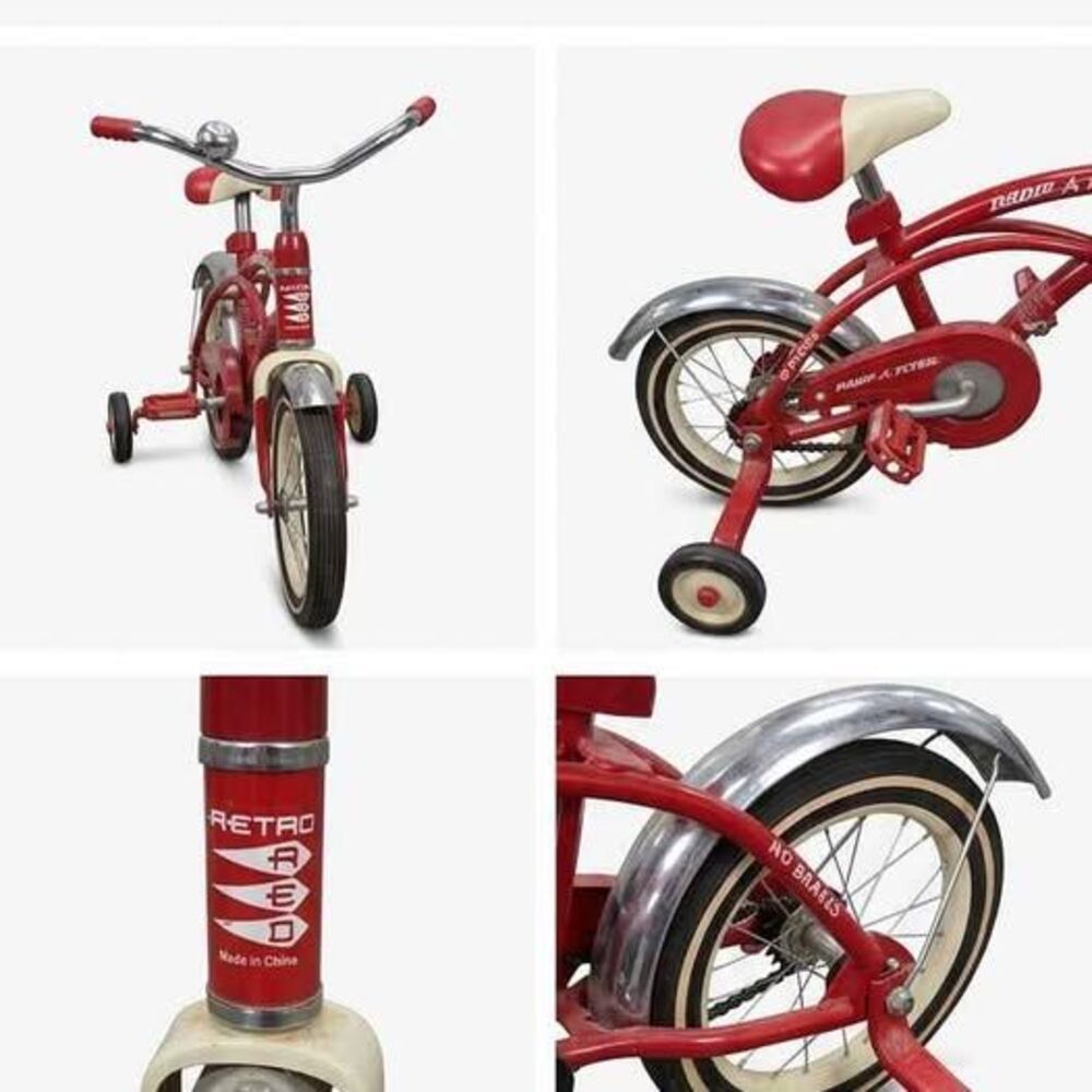 Vintage Retro Radio Flyer Red Tricycle Spoke Wheels Steel Frame